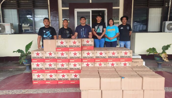 Polresta Gorontalo Kota Amankan Ratusan Dus Miras di Operasi Pekat 2024