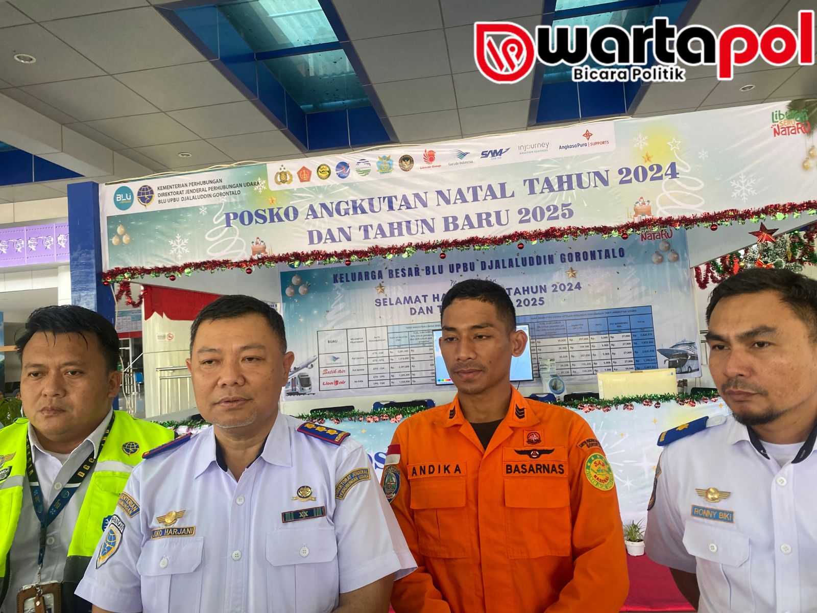 Jelang Nataru Bandara Djalaludin Gorontalo Buka Posko Terpadu, Harga Tiket Seluruh Maskapai Diskon 10%