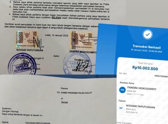 Posting Dokumen Pribadi di Facebook, Oknum Bhayangkari Polres Boltim di Polisikan