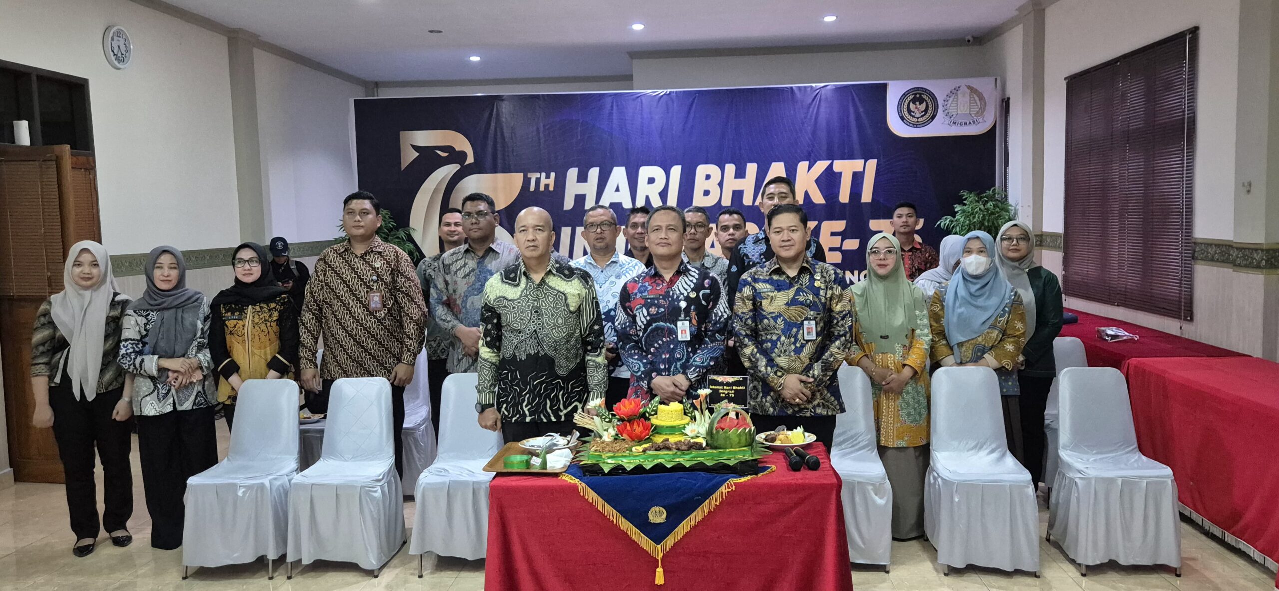 Imigrasi Gorontalo Peringati Puncak Hari Bhakti Ke-75 dengan Syukuran Sederhana