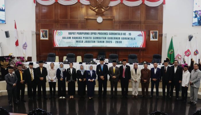 DPRD Gorontalo Gelar Paripurna Pidato Perdana Gubernur