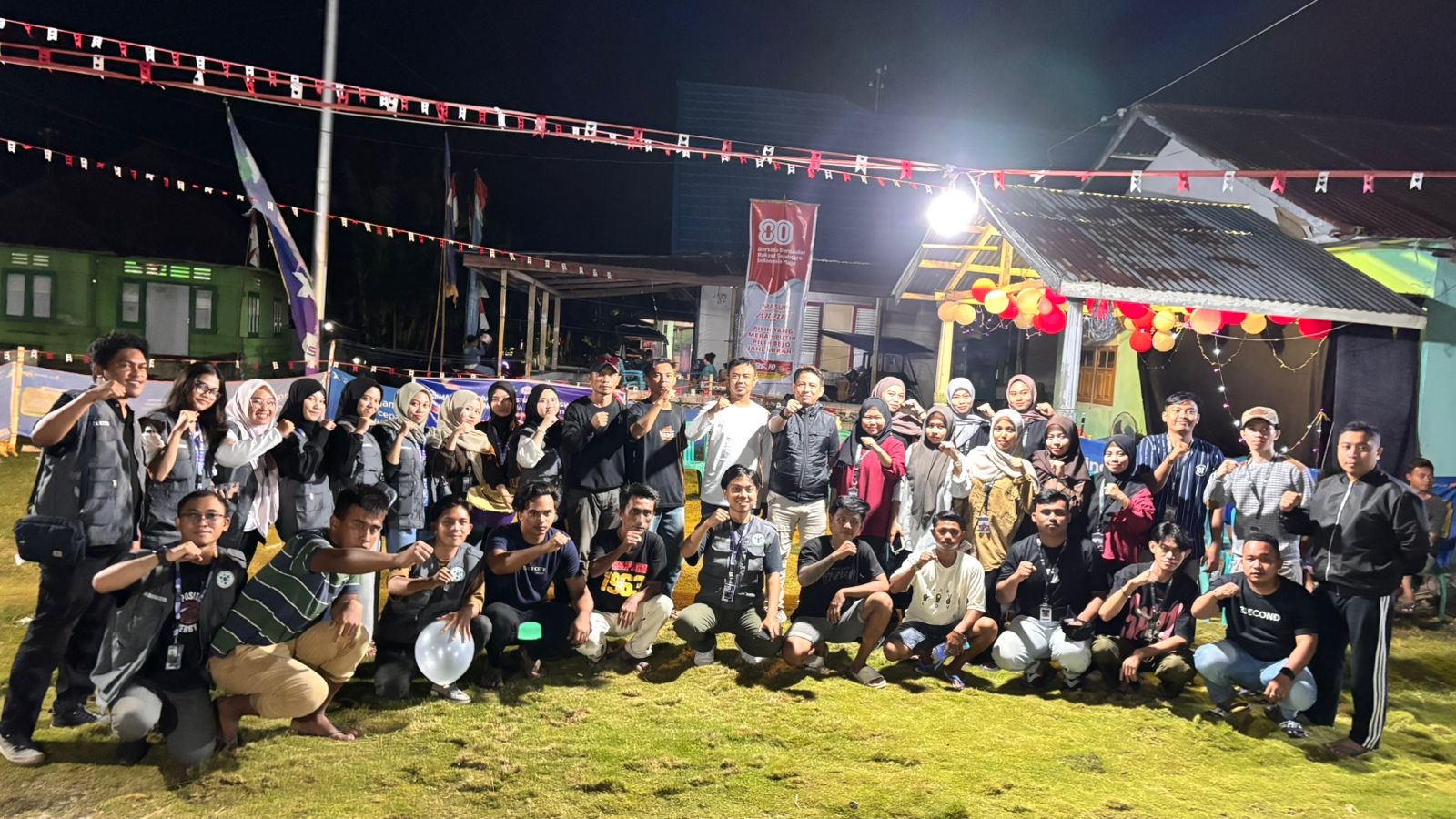 Karang Taruna Huntu Barat Gelar Semarak 17 Agustus Bersama Mahasiswa KKN UNG