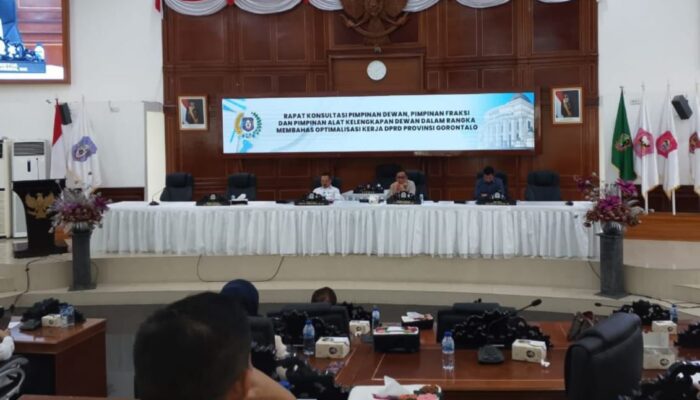 DPRD Gorontalo Gelar Rapat Konsultasi Pimpinan Lembaga dan AKD untuk Samakan Persepsi Kelembagaan