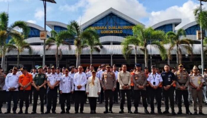 Ketua DPRD Gorontalo Hadiri Apel Gelar Pasukan dan Peresmian Posko Terpadu Angkutan Udara Nataru