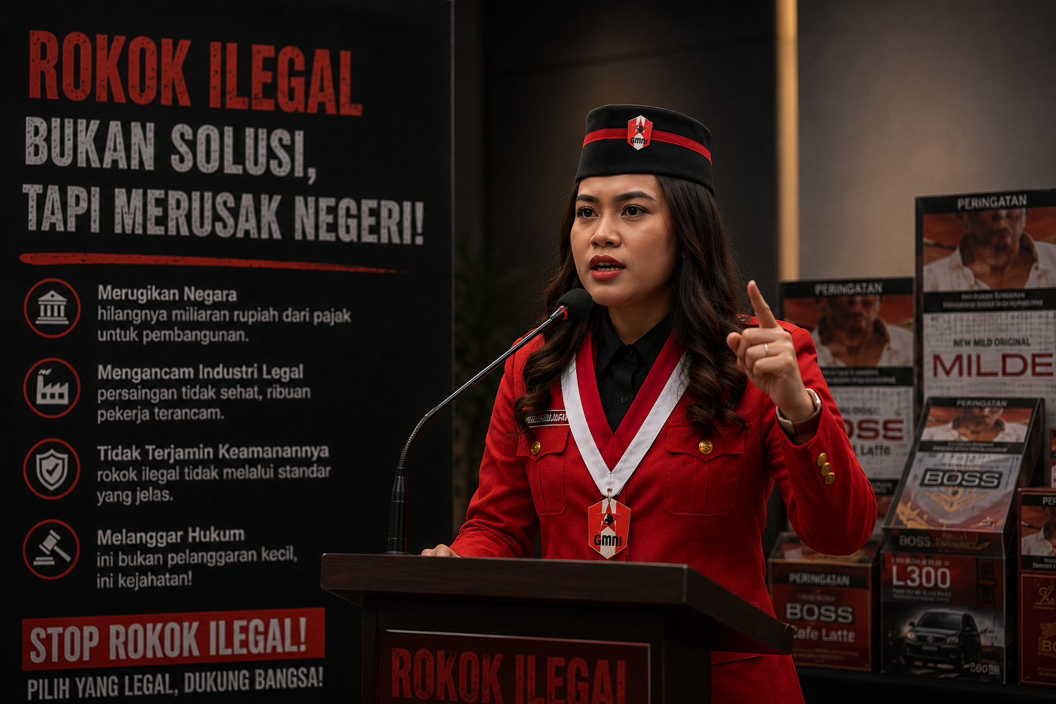 GMNI : Peradaran Rokok Ilegal Harus di Bantai Sampai Tuntas, Jangan Biarkan Ancam Industri dan Rugikan Negara