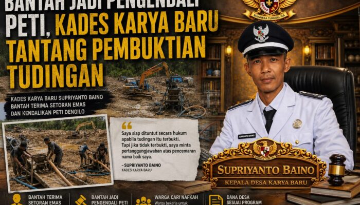 Bantah Jadi Pengendali PETI, Kades Karya Baru Tantang Pembuktian Tudingan